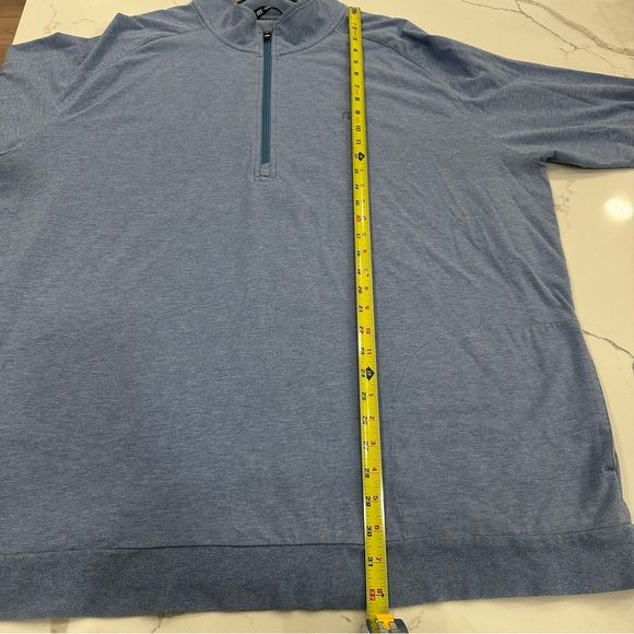 TravisMathew "Cloud 2.0" Quarter Zip Pullover - Men's 3XL - Picture 8 of 13